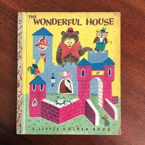Vintage LITTLE GOLDEN BOOK The Wonderful House 1950